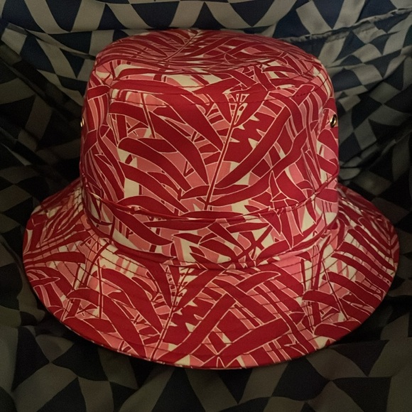 Michael Korts Bucket hat Carmine Pink